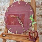 ساعت رزینی قرمز طلایی