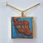 گردنبند رزینی طرح ایران