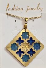 گردنبند رزینی طرح دار