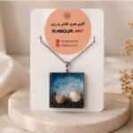 گردنبند رزینی طرح دریا